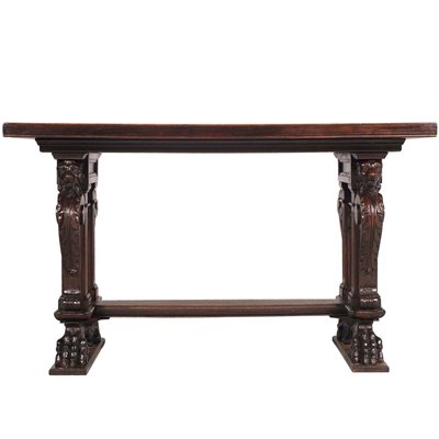 19th Century Hand Carved Walnut Desk from Testolini & Salviati-NJV-709651