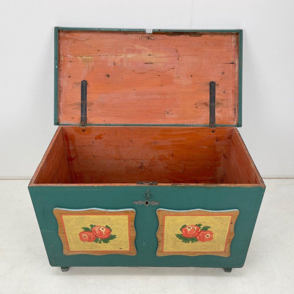 19th Century Hand Painted Chest or Trunk