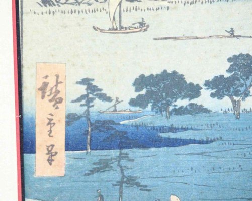 19th Century Hiroshigé Woodcut View to Edo in the Spring-SA-636390