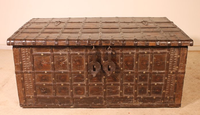 19th Century Indian Rajasthan Chest or Coffee Table-HPU-730062