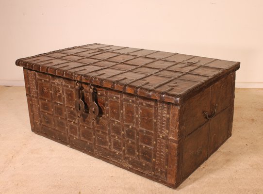 19th Century Indian Rajasthan Chest or Coffee Table-HPU-730062