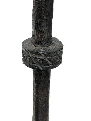 19th Century Iron Floor Candleholders, Set of 2-UCH-1740150