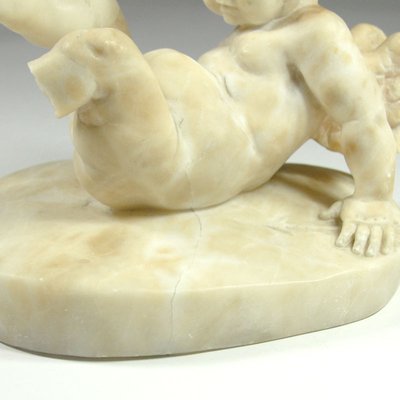 19th Century Italian Alabaster Cherub-GIW-1413763