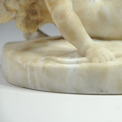 19th Century Italian Alabaster Cherub-GIW-1413763