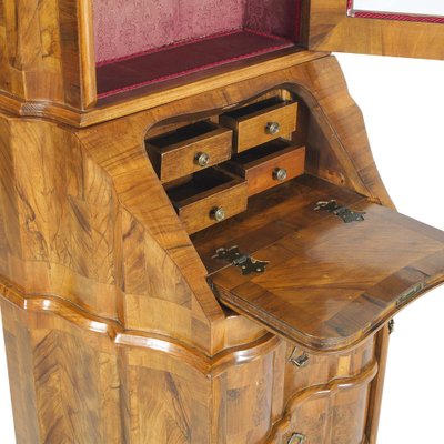 19th Century Italian Burl Walnut Secretaire from Bovolone-NJV-708573