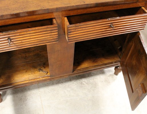 19th Century Italian Charles X Sideboard in Walnut-UMS-1727746