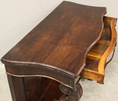 19th Century Italian Charles X Walnut Console-UMS-1245305