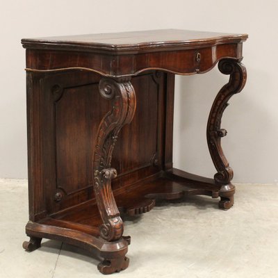 19th Century Italian Charles X Walnut Console-UMS-1245305