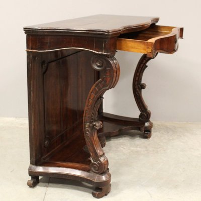 19th Century Italian Charles X Walnut Console-UMS-1245305