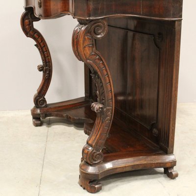 19th Century Italian Charles X Walnut Console-UMS-1245305