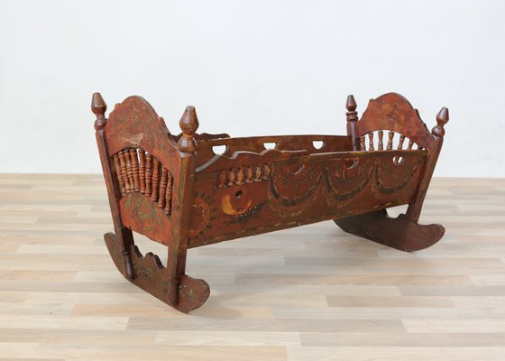 19th Century Italian Cradle in Poplar-GAP-646290