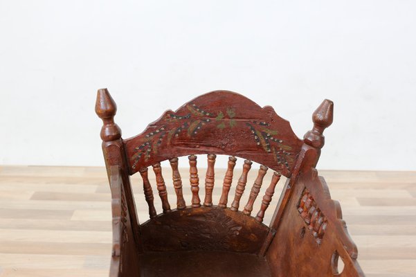 19th Century Italian Cradle in Poplar-GAP-646290