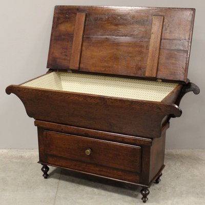 19th Century Italian Cupboard-Chest in Walnut-UMS-2020482