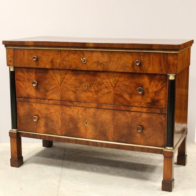 19th Century Italian Empire Chest of Drawers in Walnut-UMS-1324147