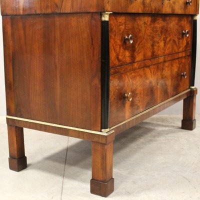 19th Century Italian Empire Chest of Drawers in Walnut-UMS-1324147