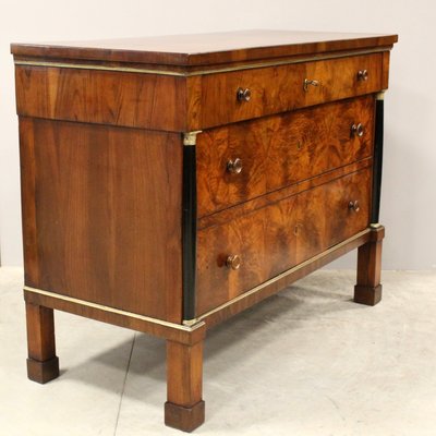 19th Century Italian Empire Chest of Drawers in Walnut-UMS-1324147