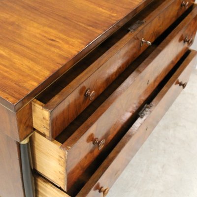 19th Century Italian Empire Chest of Drawers in Walnut-UMS-1324147