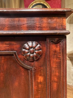 19th Century Italian Empire Mahogany Commode 2-Doors Cabinet-AXE-1433422