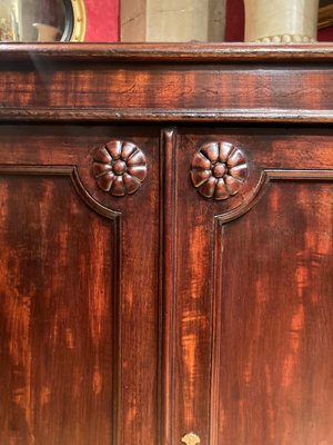 19th Century Italian Empire Mahogany Commode 2-Doors Cabinet-AXE-1433422