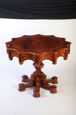 19th Century Italian Inlaid Center Table, 1840s-MBH-1032108