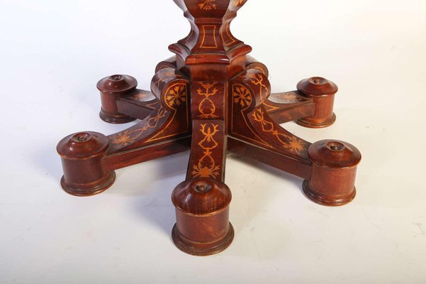 19th Century Italian Inlaid Center Table, 1840s-MBH-1032108