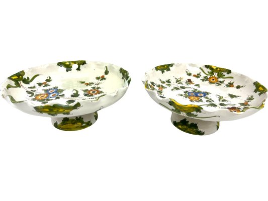 19th Century Italian Majolica Centerpieces from Cantagalli, Set of 2-EUT-1767056