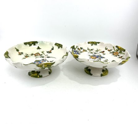 19th Century Italian Majolica Centerpieces from Cantagalli, Set of 2-EUT-1767056