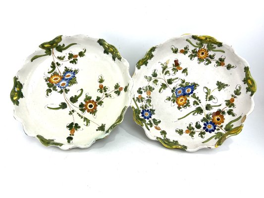 19th Century Italian Majolica Centerpieces from Cantagalli, Set of 2-EUT-1767056