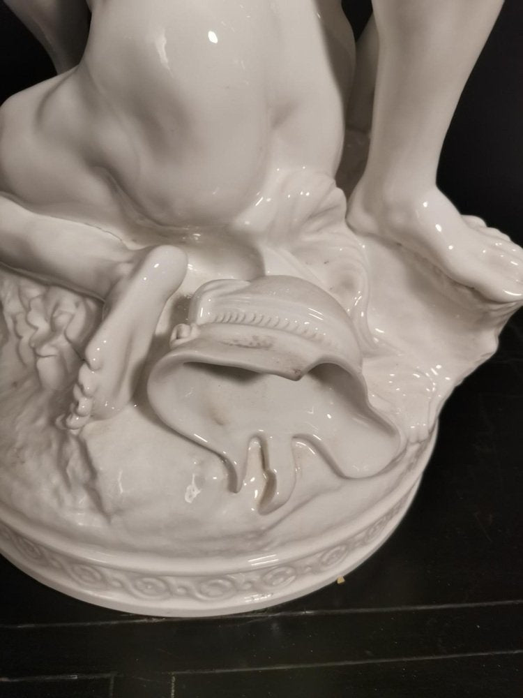 19th Century Italian Porcelain Rape Of Sabine Figurine