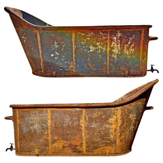 19th Century Italian Steel Bathtub