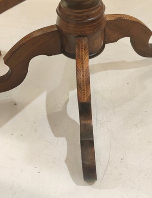 19th Century Italian Walnut Tilt-Top Side Table-RFP-1378345