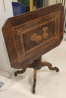 19th Century Italian Walnut Tilt-Top Side Table-RFP-1378345