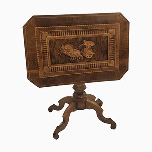 19th Century Italian Walnut Tilt-Top Side Table-RFP-1378345