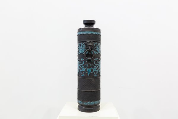 19th Century Japanese Enameled Bronze Vase-UJE-665002