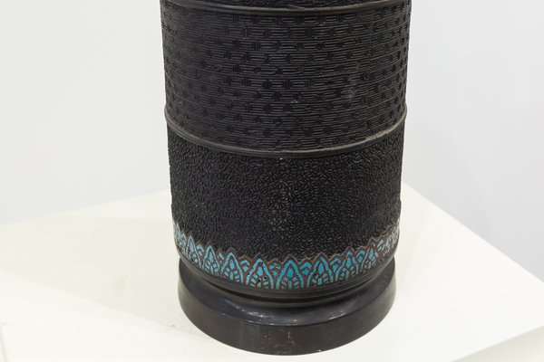 19th Century Japanese Enameled Bronze Vase-UJE-665002