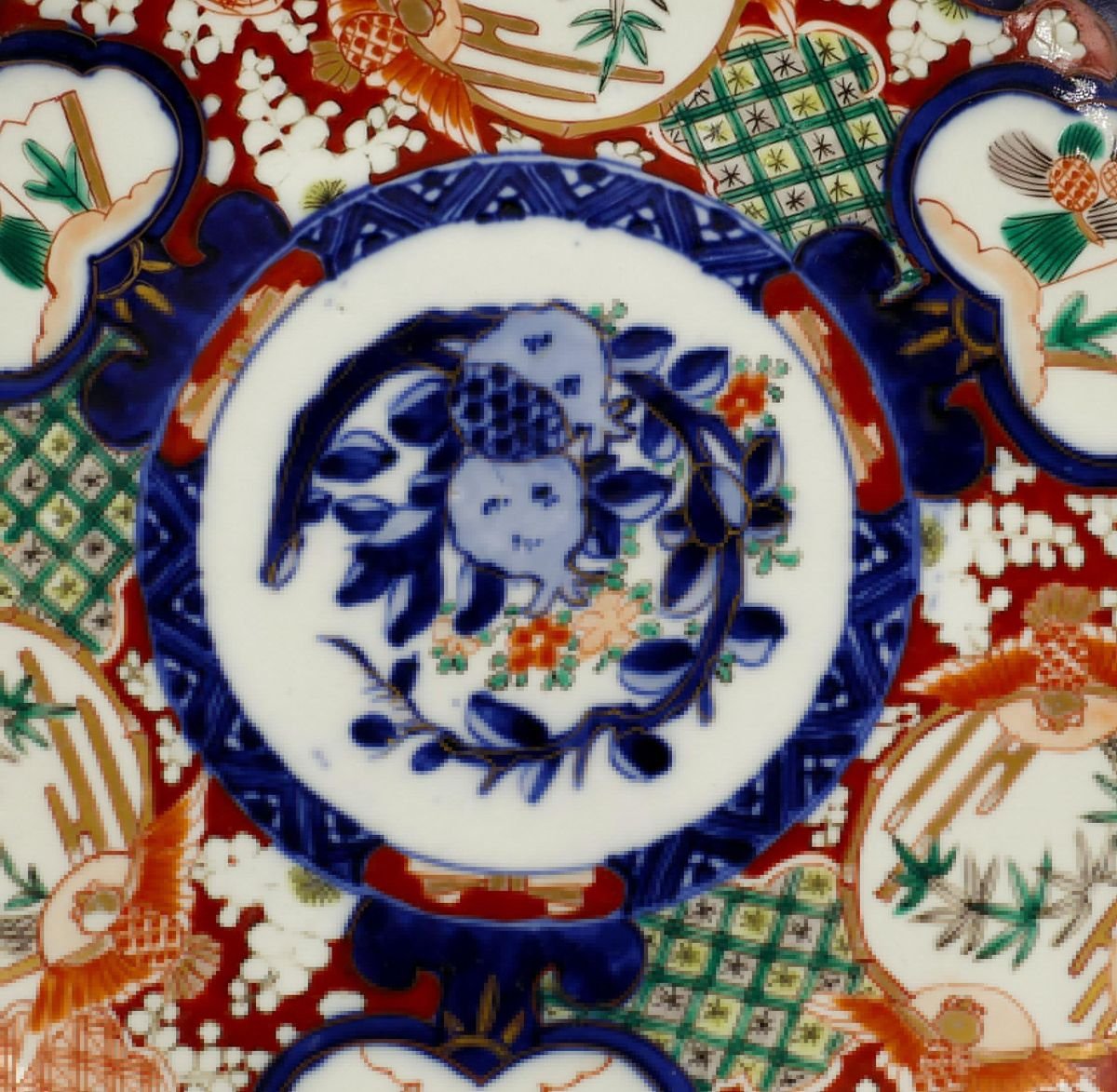 19th-Century Japanese Porcelain Wall Plate