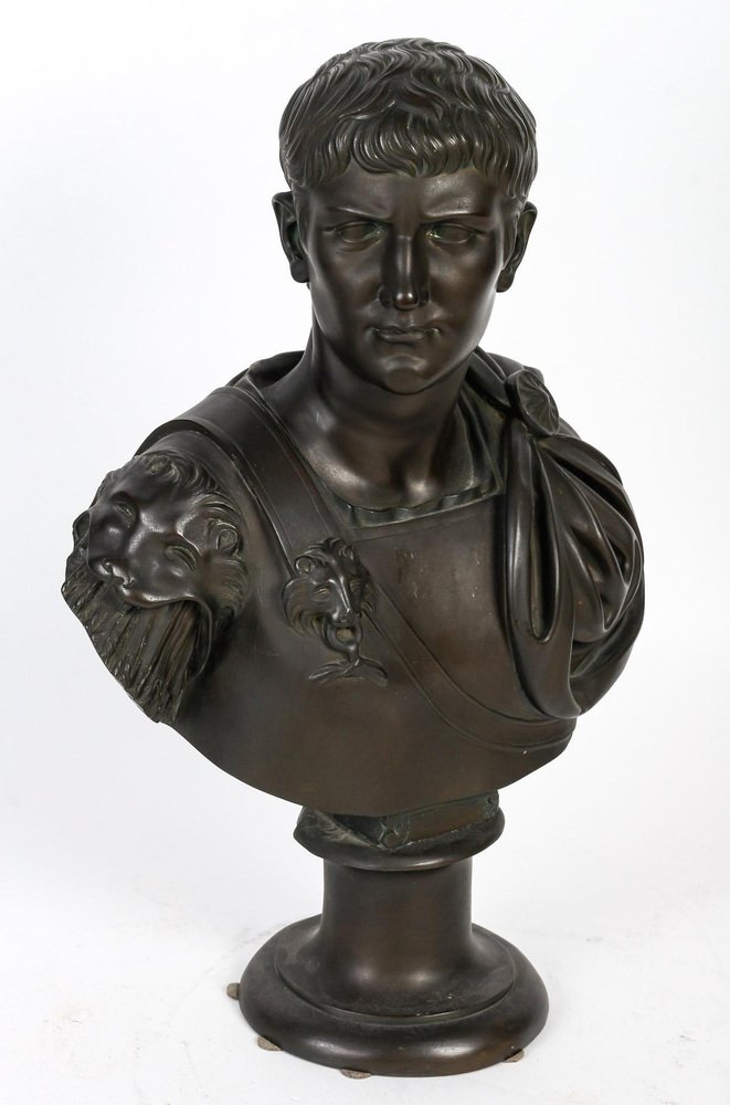 19th Century Julius Caesar Bronze Sculpture