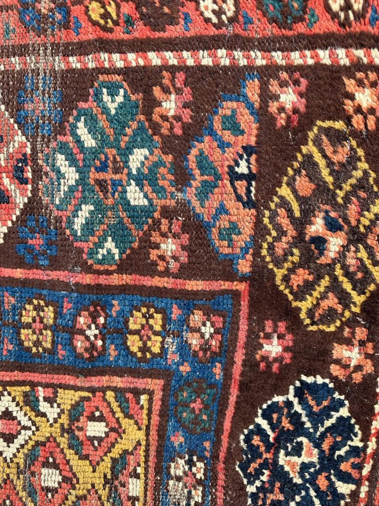 19th Century Kurdish Distressed Rug