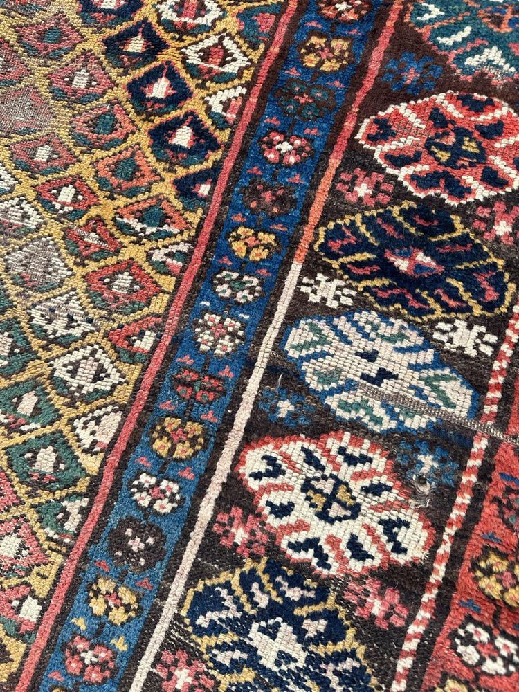 19th Century Kurdish Distressed Rug