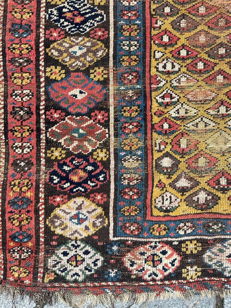 19th Century Kurdish Distressed Rug