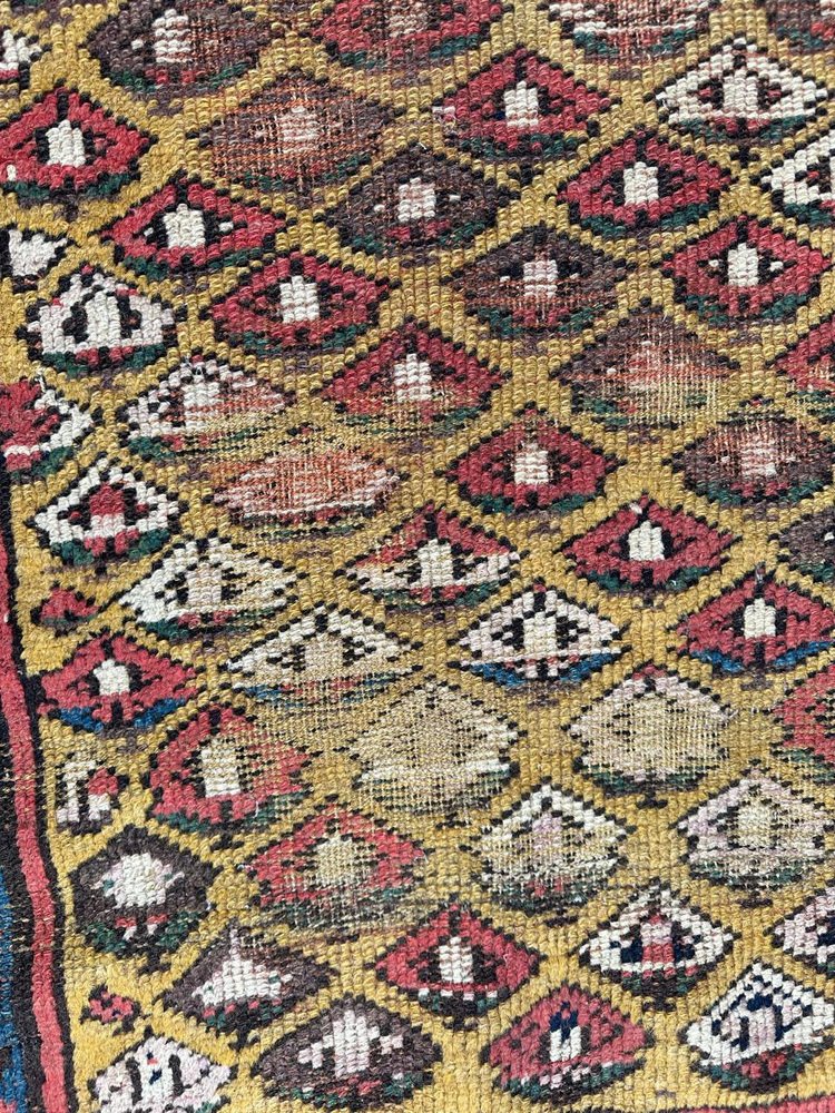 19th Century Kurdish Distressed Rug