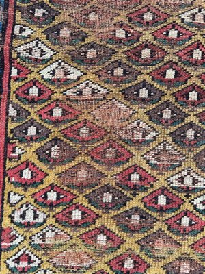 19th Century Kurdish Distressed Rug-YMM-1823273