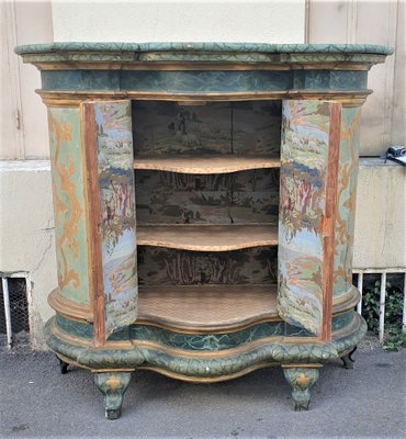 19th Century Lacquered and Gilded Support Buffet-SYQ-1123144