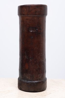 19th Century Leather Cordite Carrier or Umbrella Stand-GCG-1076046