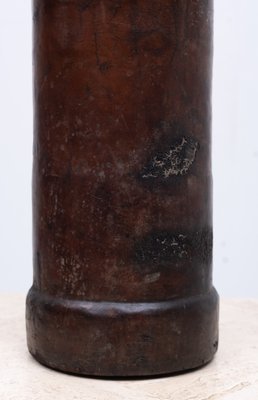 19th Century Leather Cordite Carrier or Umbrella Stand-GCG-1076046