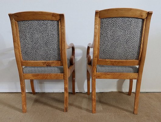 19th Century Light Ash Armchairs, Set of 2-RVK-1191313