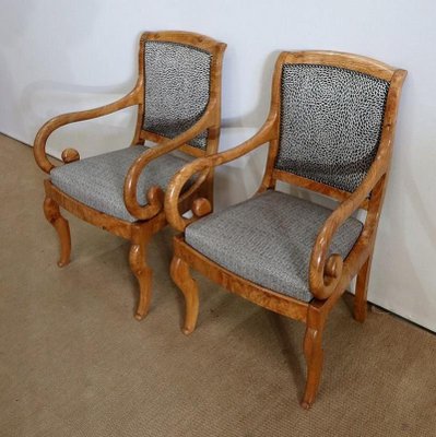 19th Century Light Ash Armchairs, Set of 2-RVK-1191313