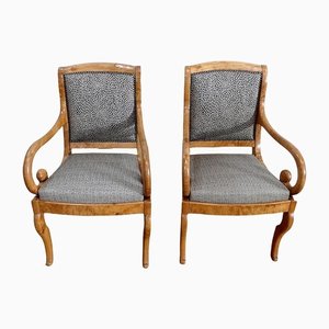 19th Century Light Ash Armchairs, Set of 2-RVK-1191313