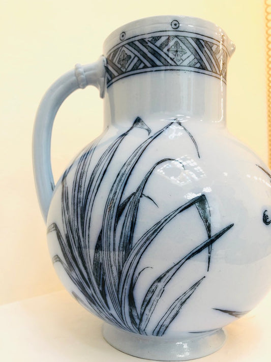 19th Century Light Blue Jug from Brown Westhead Moore and Co