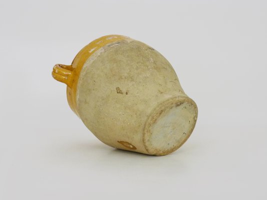 19th Century Little Yellow Glazed Confit Pot, South West of France-MZP-2019756